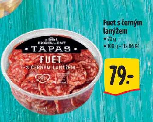  Fuet s černým lanýžem 70 g  