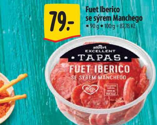 Fuet Iberico se sýrem Manchego 90 g 