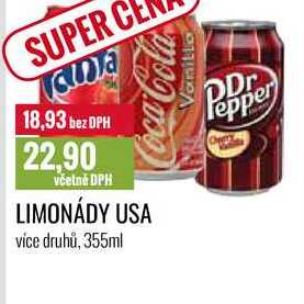LIMONÁDY USA 355ml 