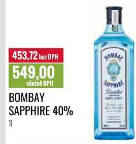 BOMBAY SAPPHIRE 40% 1l