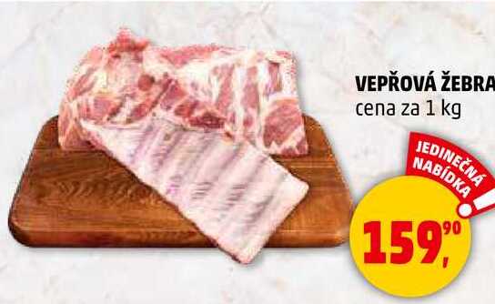 VEPŘOVÁ ŽEBRA, 1 kg