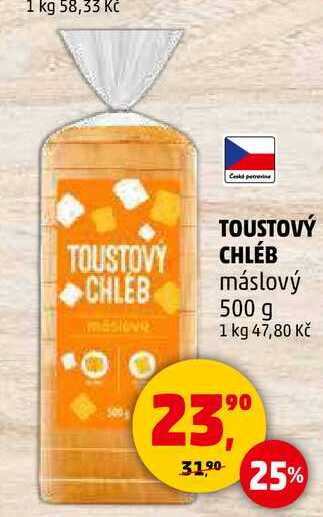 TOUSTOVY CHLEB máslový, 500 g
