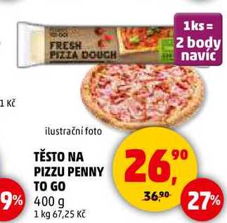 TĚSTO NA PIZZU PENNY TO GO, 400 g