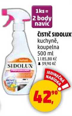 ČISTIČ SIDOLUX kuchyně, koupelna, 500 ml 