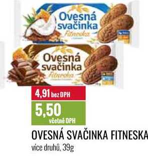 OVESNÁ SVAČINKA FITNESKA 39g 