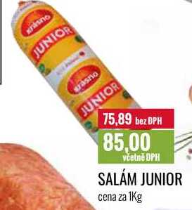 SALÁM JUNIOR cena za 1Kg 