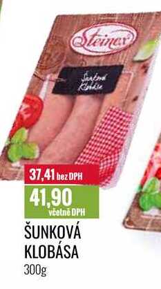 ŠUNKOVÁ KLOBÁSA 300g 
