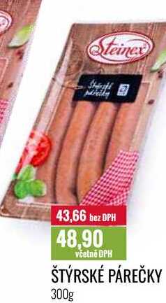 ŠTÝRSKÉ PÁREČKY 300g 