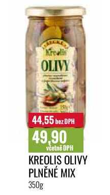 KREOLIS OLIVY PLNĚNÉ MIX 350g 