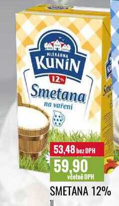 SMETANA 12% 1l