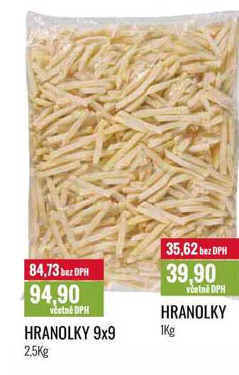 HRANOLKY 1Kg, 2,5kg