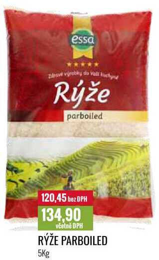 RÝŽE PARBOILED 5Kg 