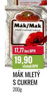 MÁK MLETÝ S CUKREM 200g 