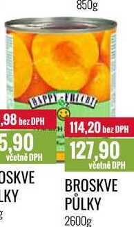 BROSKVE PŮLKY 2600g 