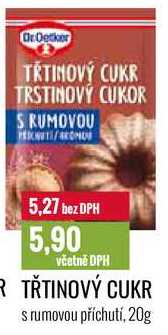 TŘTINOVÝ CUKR s rumovou příchutí, 20g 