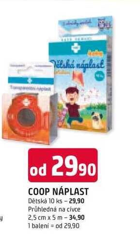 COOP NÁPLAST Dětská 10 ks 