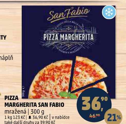 PIZZA MARGHERITA SAN FABIO mražená, 300 g