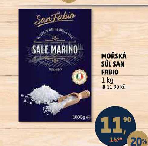MOŘSKÁ SŮL SAN FABIO, 1 kg