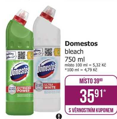 Domestos bleach 750 ml 
