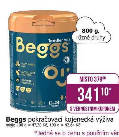 Beggs pokračovací kojenecká výživa 800g