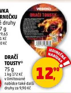 DRAČÍ TOUSTY, 75 g
