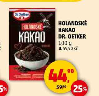 HOLANDSKÉ KAKAO DR. OETKER, 100 g 