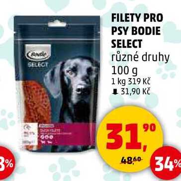 FILETY PRO PSY BODIE SELECT různé druhy, 100 g 