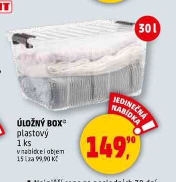 ÚLOŽNÝ BOX plastový, 1 ks  