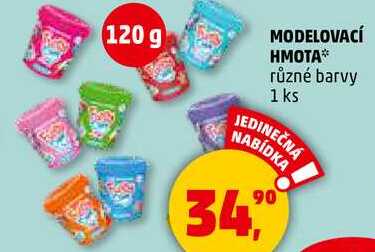 MODELOVACÍ HMOTA různé barvy, 1 ks  