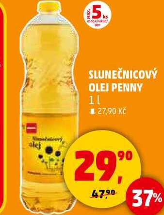SLUNEČNICOVÝ OLEJ PENNY, 1 l 