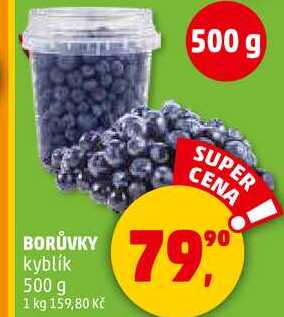 BORŮVKY kyblík, 500 g 