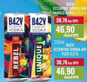 B42V ECCENTRIC VODKA FIRE MANGO & CHILLI 5,5% 250ml