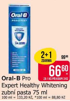 Oral-B Expert Healthy Whitening zubní pasta 75 ml 