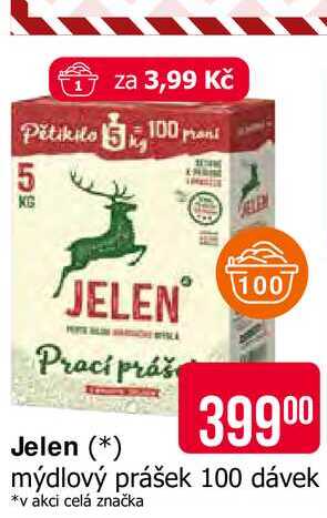 Jelen mýdlový prášek 100 dávek 