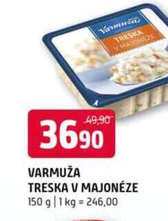 VARMUŽA TRESKA V MAJONÉZE 150 g 