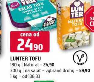 LUNTER TOFU 180 g vybrané druhy