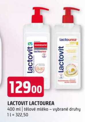 LACTOVIT LACTOUREA 400 ml tělové mléko vybrané druhy 