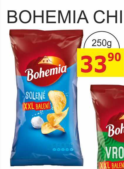 Bohemia Chips 250g, vybrané druhy