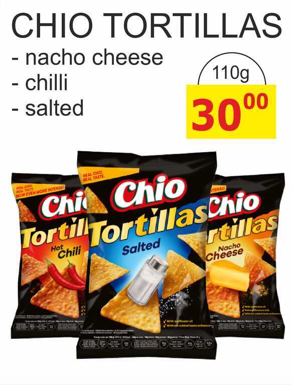 Chio Tortillas Kukuřičný snack 110g, vybrané druhy