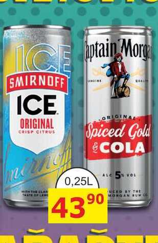 ORIGINAL Spiced Gold COLA 0,25L míchaný nápoj