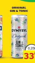 DYNYBYL Orginal GIN A TONIC 0,25L míchaný nápoj