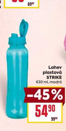 Lahev plastová STRIKE 630 ml, modrá 