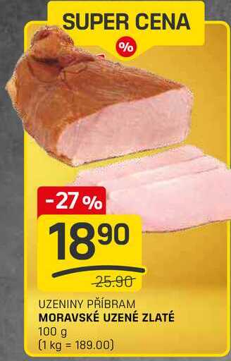 MORAVSKÉ UZENÉ ZLATÉ 100g