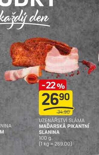 MAĎARSKÁ PIKANTNÍ SLANINA 100g