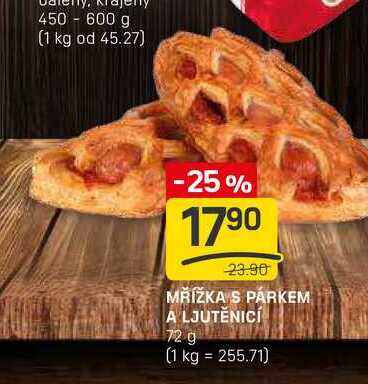 MŘÍŽKA S PÁRKEM A LJUTĚNICÍ 72g