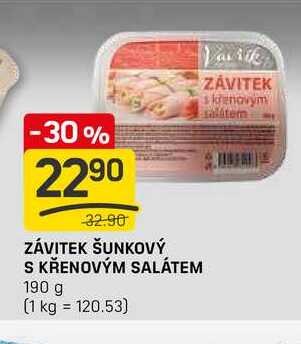 ZÁVITEK ŠUNKOVÝ S KŘENOVÝM SALÁTEM 190 g 