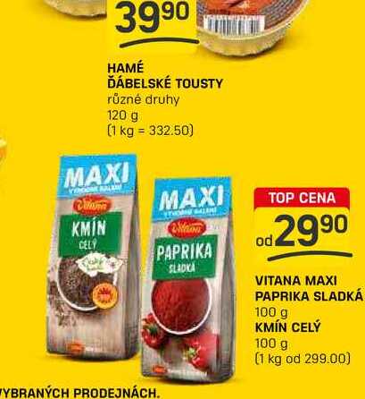 VITANA MAXI PAPRIKA SLADKÁ 100g