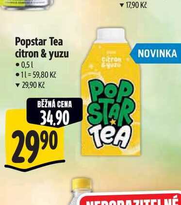 Popstar Tea citron & yuzu 0,5 l