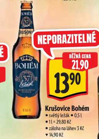   Krušovice Bohém 0,5 l