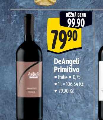   DeAngeli Primitivo 0,75 l